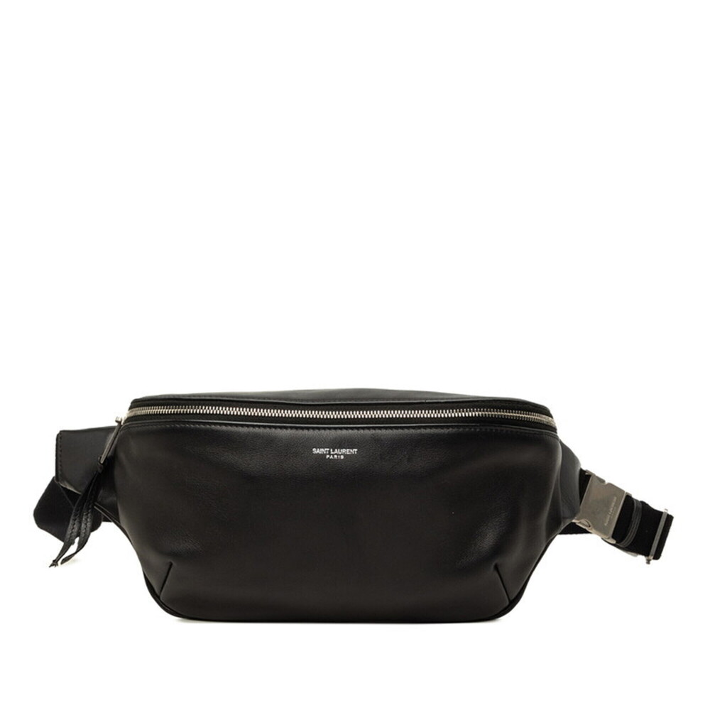 Saint Laurent Body Bag Waist 505671 Black Leather Women's SAINT LAURENT